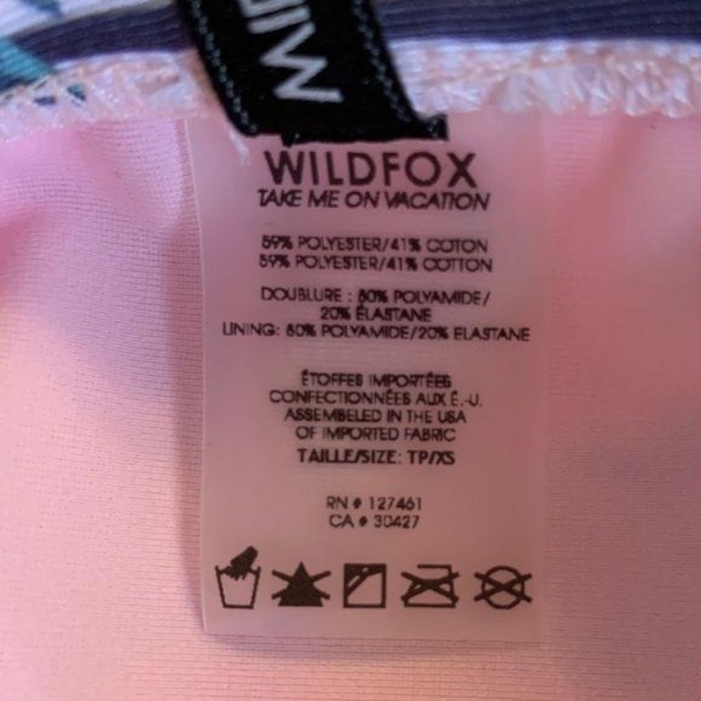 NWT Wildfox White Floral Bikini Bottom - Picture 6 of 6